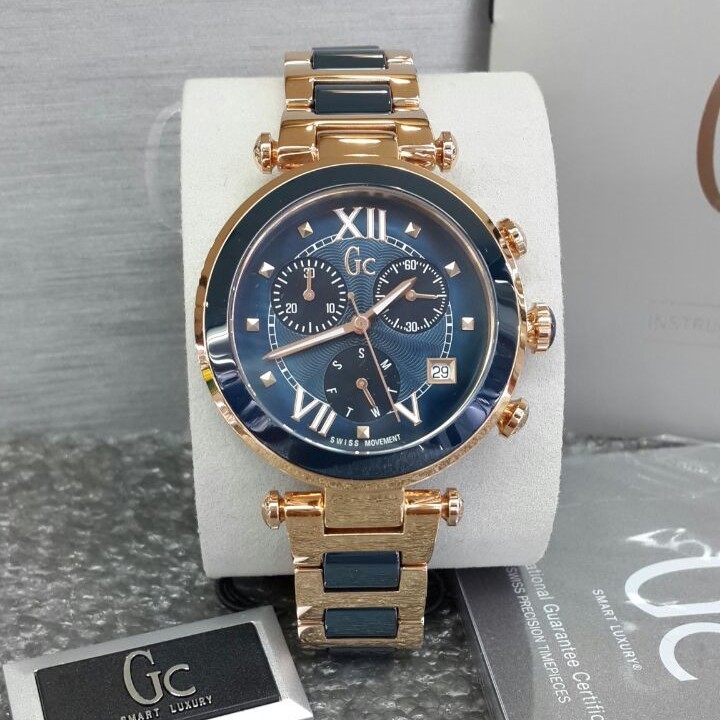 GC Jam Tangan Formal Wanita Murah Y05009M7 - All Stainless - Quartz - Original