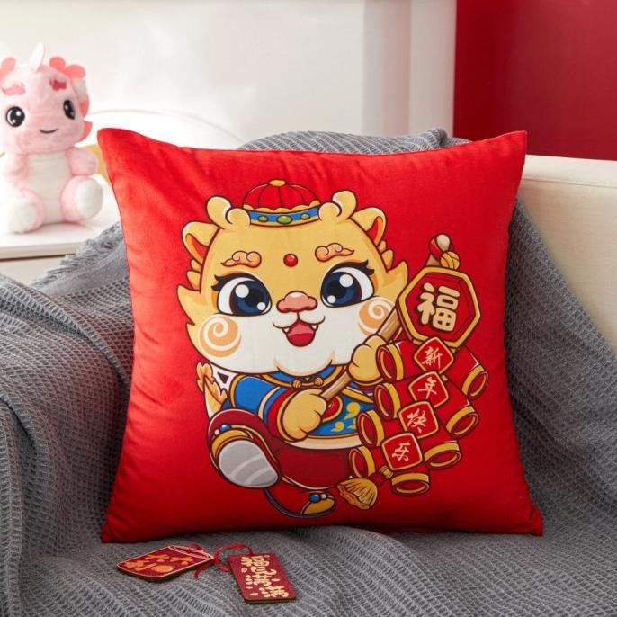 

Sarung Bantal Naga 2024 Kado Souvenir Imlek Pillow Case Imlek Murah Terbaik