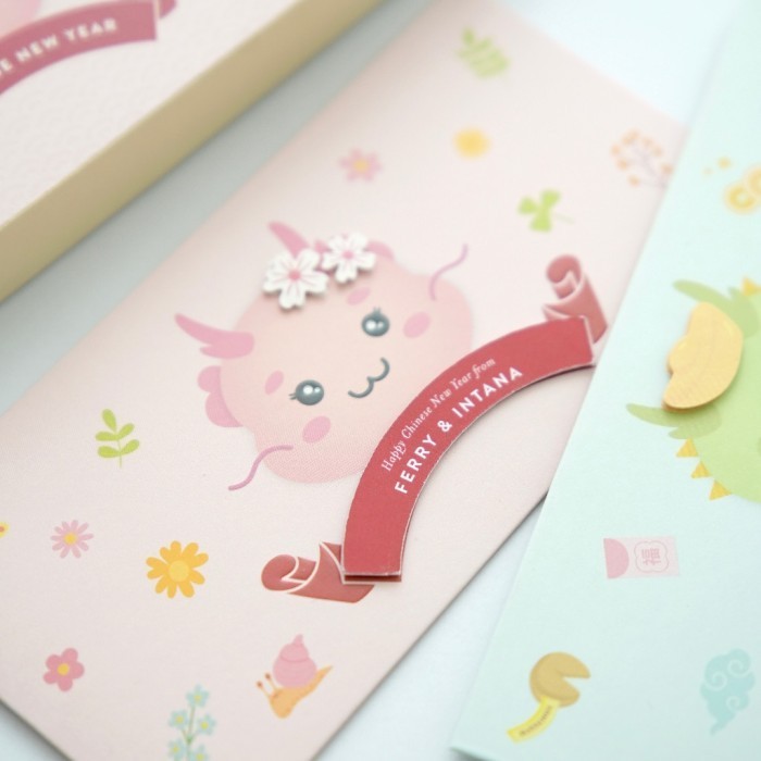 

[Ready] Long Dragon Angpao With Custom Name - Angpao Naga / Imlek 2024
