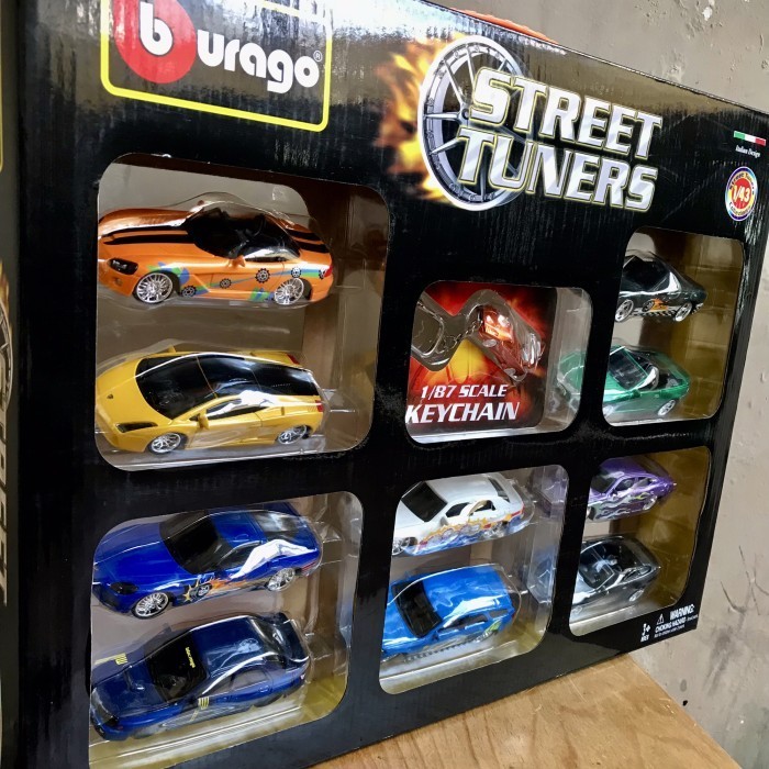 Diecast burago 1:43 - Paket street tuner 10 pc