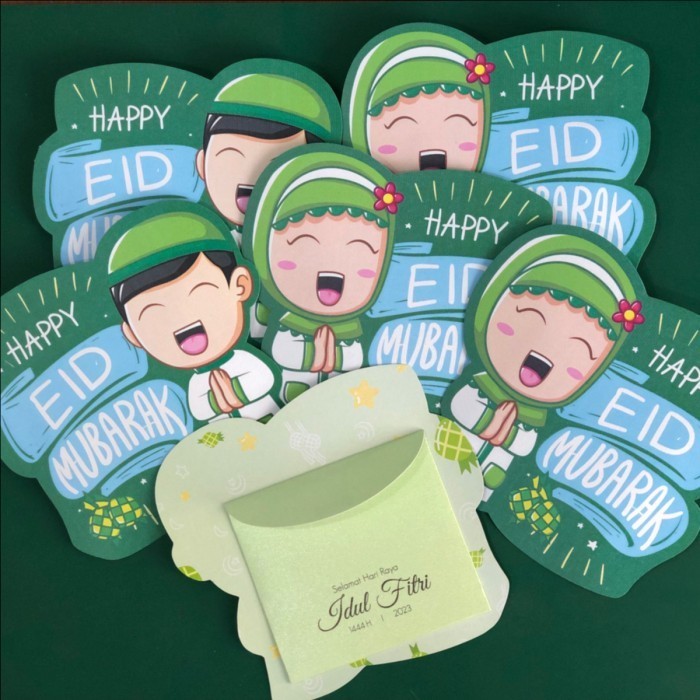 

JUAL amplop lebaran ramadhan bentuk lucu 3D angpao kartu idul fitri unik