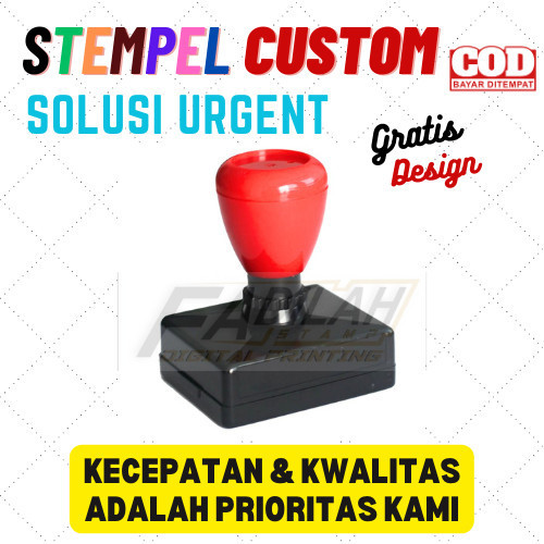 

HARGA DISKON STEMPEL CUSTOM /PERSEGI 43X67 MM /BISA 2 WARNA/TINTA OTOMATIS