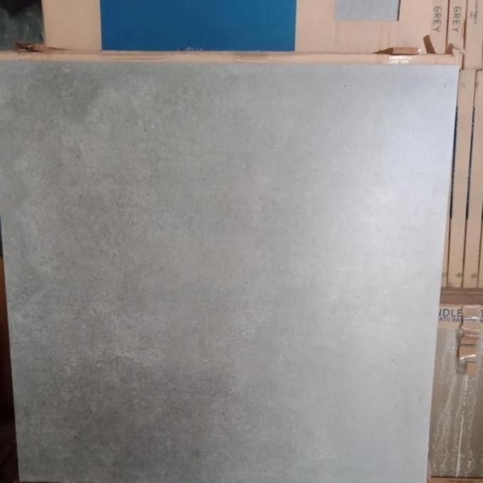 Granit Lantai Cemento D. Grey 60X60 By Infiniti Textur Doff