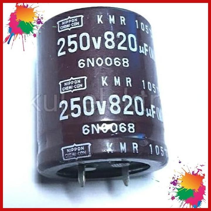 elco 820uf 250v nippon chemicon (bke)