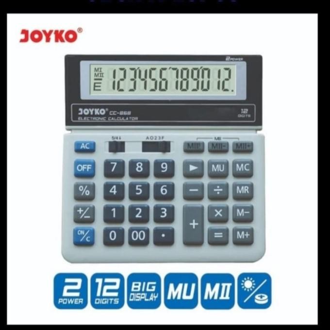 

Trendy CALCULATOR 12 DIGIT CC-868 merk joyko !