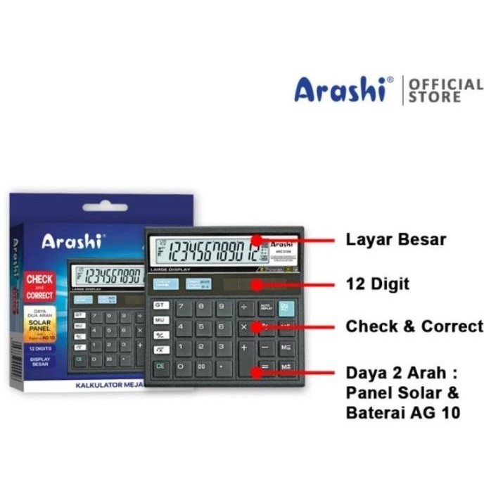 

Terbaru - Kalkulator Arashi 12 digit AR-512 !!