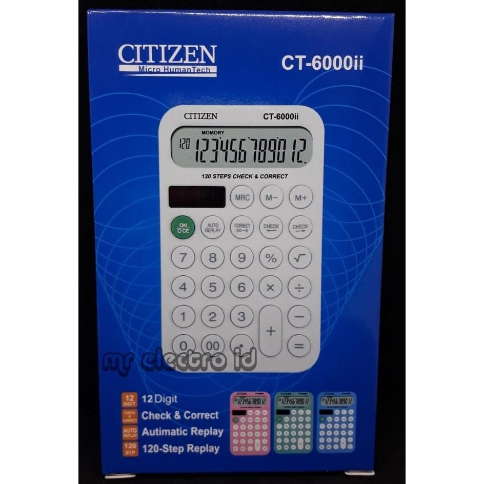 

Kekinian KALKULATOR CITIZEN CT 6000 II - 12 DIGIT - CHECK AND CORRECT