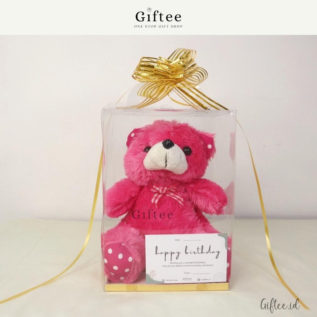 Termurah Boneka Bear In Box Mika Boneka Beruang Dalam Kotak 30 Cm Mika Teddy Doll Buket Hampers Kado