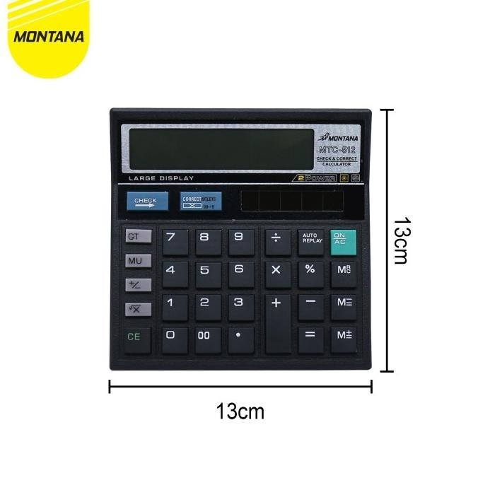 

Kekinian MONTANA Calculator / Kalkulator Montana MTC 512/ 12 Digits .,