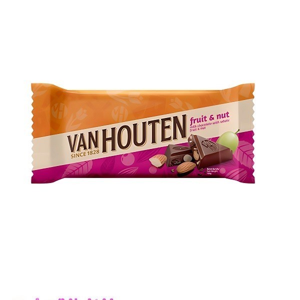 

VAN HOUTEN COKLAT FRUIT&NUT 140 GR