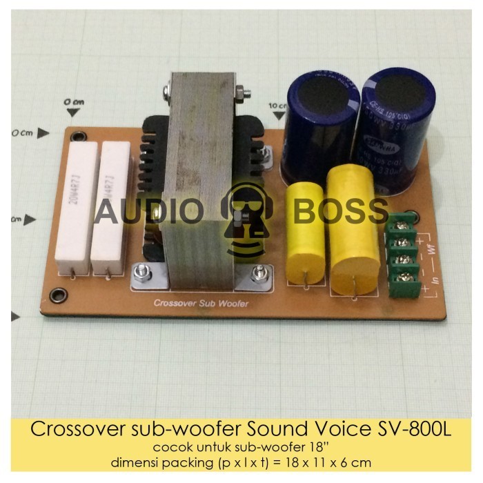 CROSSOVER SUBWOOFER CROSSOVER PASIF SOUND VOICE 18 INCH SV-800L 18"