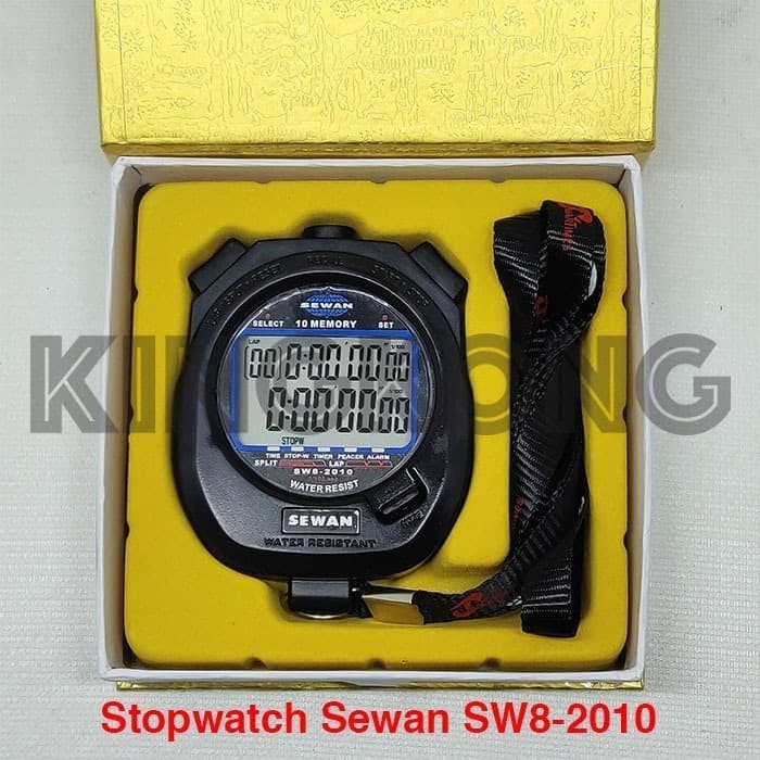 STOPWATCH SEWAN ORIGINAL 10 MEMORY DIGITAL OLAHRAGA