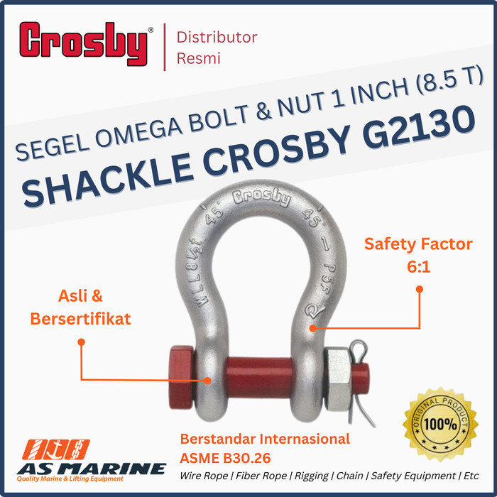 PROMO CROSBY SHACKLE OMEGA G2130 1 INCH #ORIGINAL