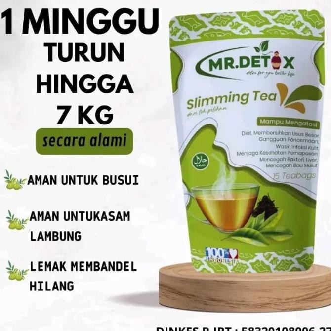 

Pelangsing teh Mr detox slimming tea menurunkan berat badan