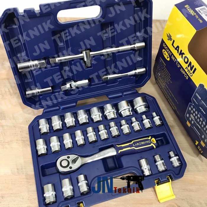 Kunci Sok Set Lakoni Pro 1/2" 32Pcs / Socket Set Lakoni Pro 1/2" 32Pcs