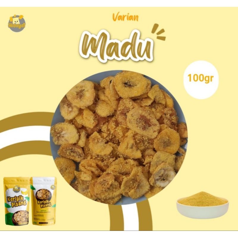 

Kripik Pisang Hidayat Varian Madu 100Gr