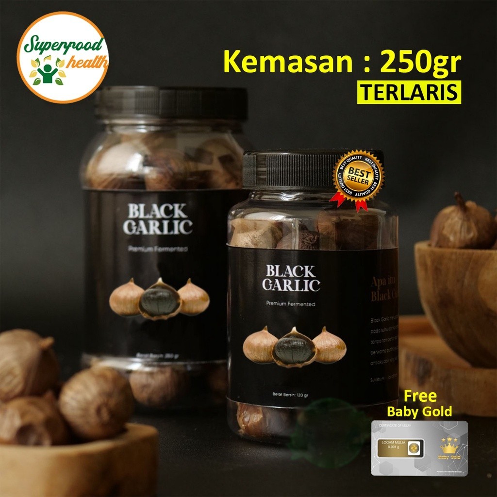 

Bla Garlic 250 Gram / Bawang Hitam Tunggal Free Emas Ni Food Solo Bla