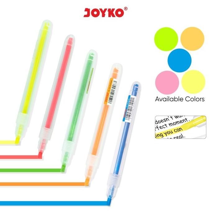 

Highlighter Penanda Berwarna Joyko Hl-73 ~ 78