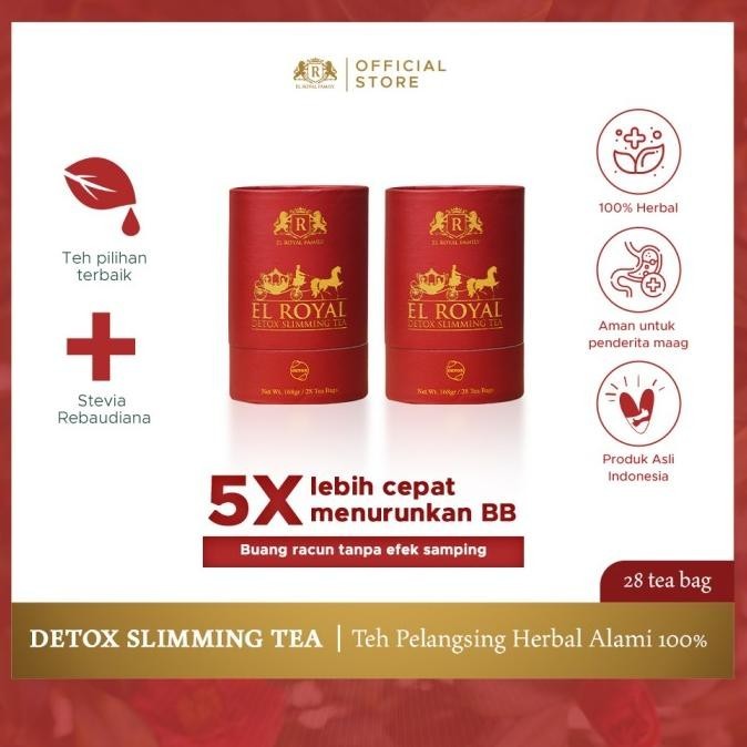 

El Royal Detox Slimming Tea - Teh Detox 2 Pcs