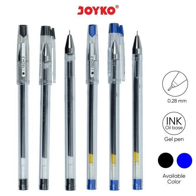 

Gel Pen Pulpen Pena Joyko Gp-266 Itech 2 0.28 Mm