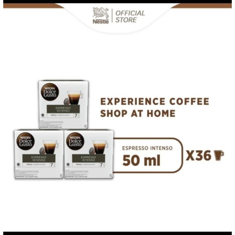 

Promo paket 3 box kopi Kapsul Nescafe dolce gusto espresso intenso coffee capsule