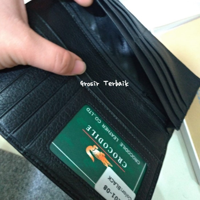 DOMPET PANJANG ASLI KULIT CROCODILE DOMPET PANJANG PRIA KULIT