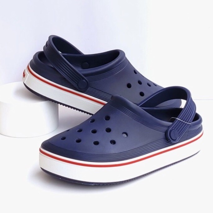 Sepatu Sandal Crocs Pria/Crocs Clean /Sandal Crocs Clog Putih -37