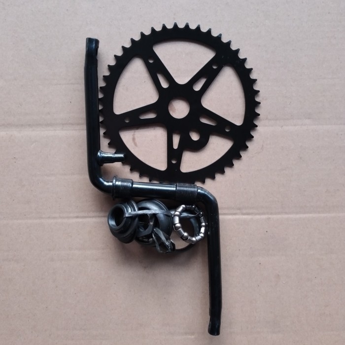 GIR LANGSUNG SET CRANKSET CRANK SET SEPEDA 20 BMX 44T