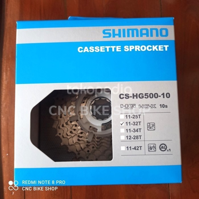 SPROCKET SHIMANO HG500 TIAGRA 10 SPEED 11-32T