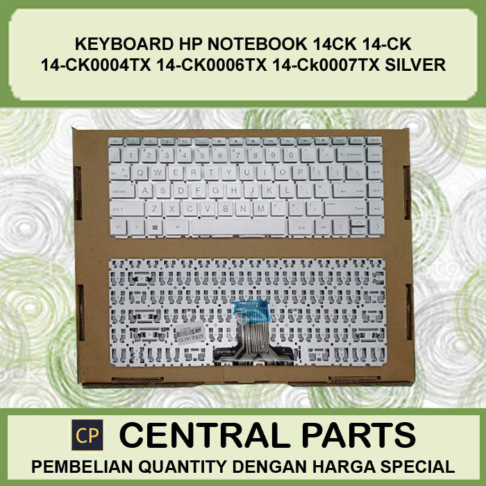 Keyboard HP Notebook 14ck 14-Ck 14-Ck0004tx 14-Ck0006tx Silver