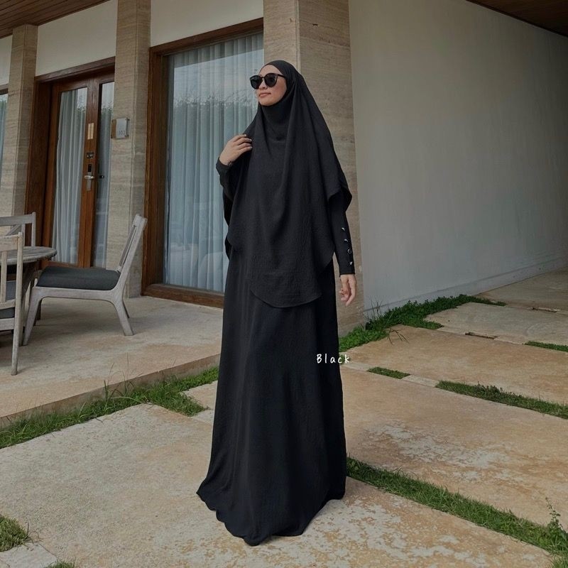 SR5 GAMIS SYARI SET KHIMAR FREE CADAR KODE CK24 K1Z