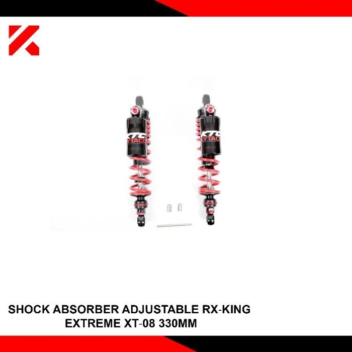 PROMO SHOCK BREAKER BLK KTC KYTACO TABUNG ATAS EXTREM XT-08 UK 330MM RX KING #ORIGINAL