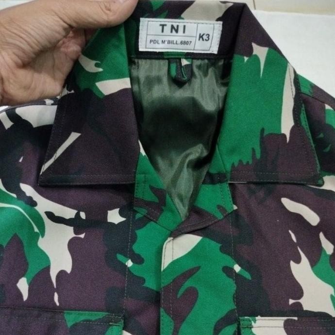 BAJU PDL TNI / LORENG TNI VELBED WOL FULL PURING