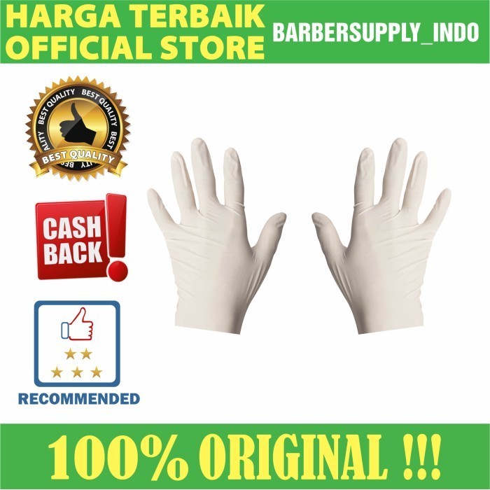 Sarung Tangan Hand Glove Barber Salon Pangkas Latex Karet Glove Latex