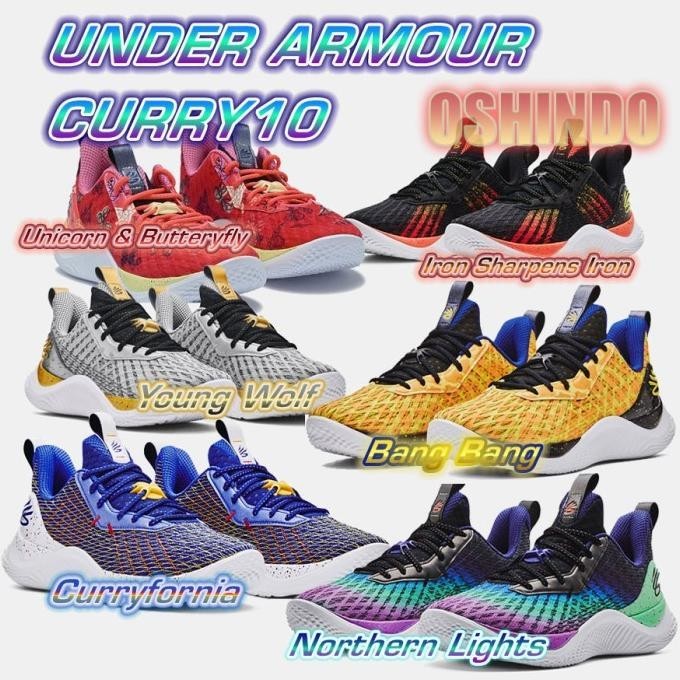 Sepatu Basket Under Armour UA Curry 10 Original Asli