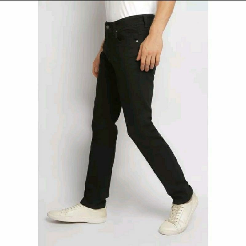 NEW LAUNCHING TERMURAH CELANA JEANS CELANA JEANS HITAM LOIS ORIGINAL SLS070