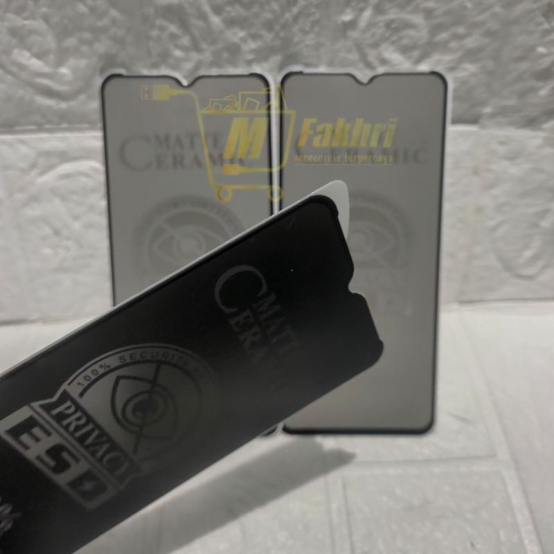 TG SPY Tempered Glass Vivo Y17 Anti Gores Ceramic Spy Matte Privacy