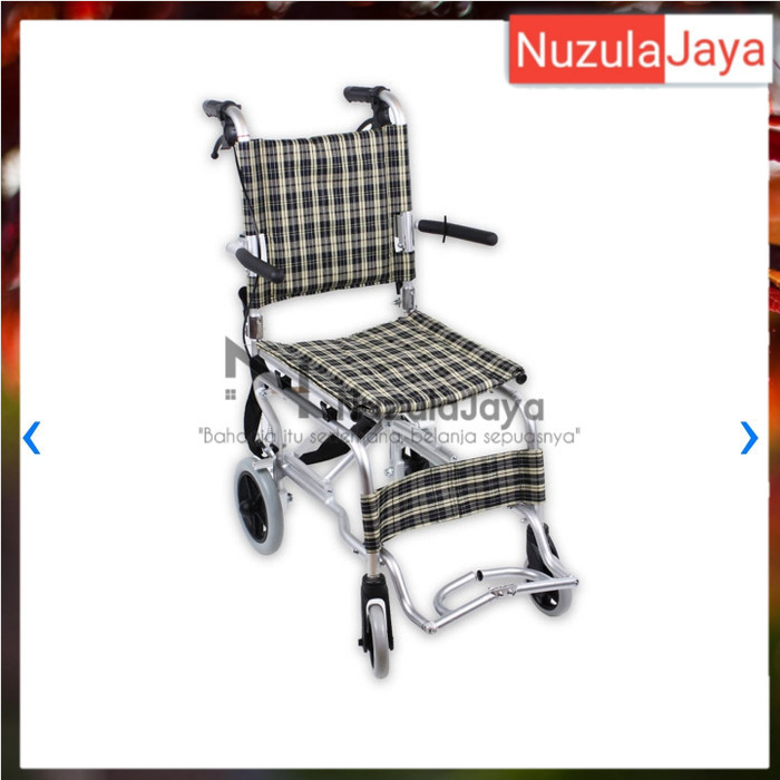 TERMURAH Portable Kursi Roda Lipat Traveling Ringan dan Kokoh WHEELCHAIR TRAVEL
