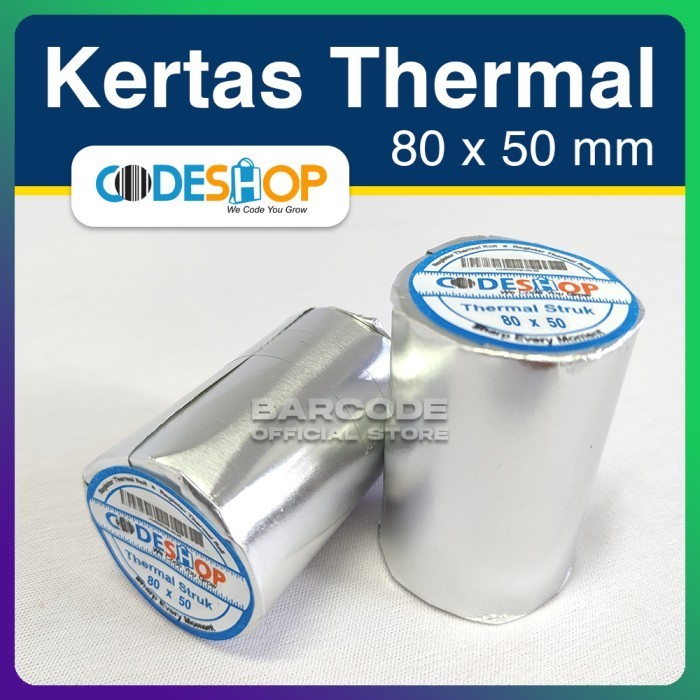 

Terlaris Kertas Thermal Supplies Printer Bluetooth Ukuran 80 X 50 / 80X50 Mm Promo Terbaru