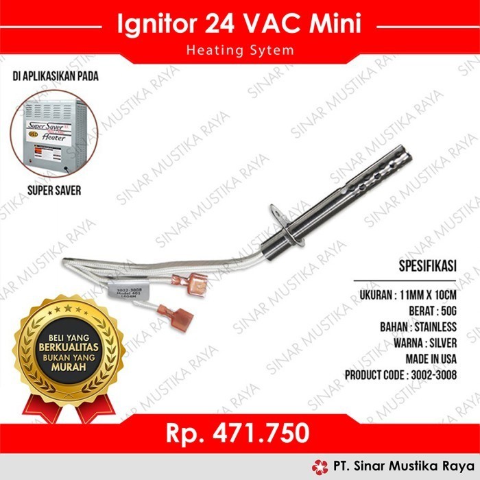 Terlaris Ignitor 24 Vac - Pemantik Super Saver Heater - Alat Ternak Ayam Unggas Promo Terbaru