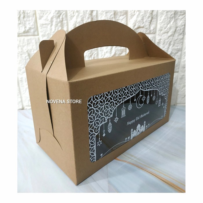

Box Kotak Dus Hampers Kue Lebaran Idul Fitri 4 Toples 500G-Motif28 039