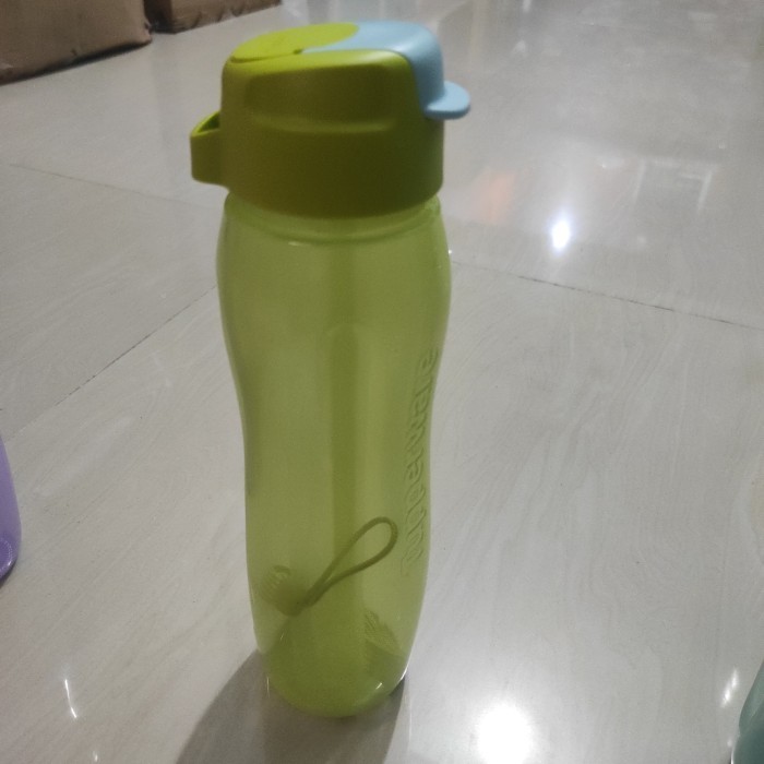Asli Botol Minum Ori Tupperware Eco Straw Bottle 750Ml Biru Dan Pink (2) Garansi