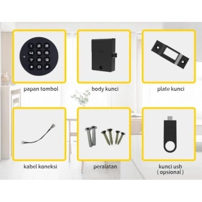 Kls Kunci Laci - Kunci Lemari Elektrik - Digital Cabinet Lock