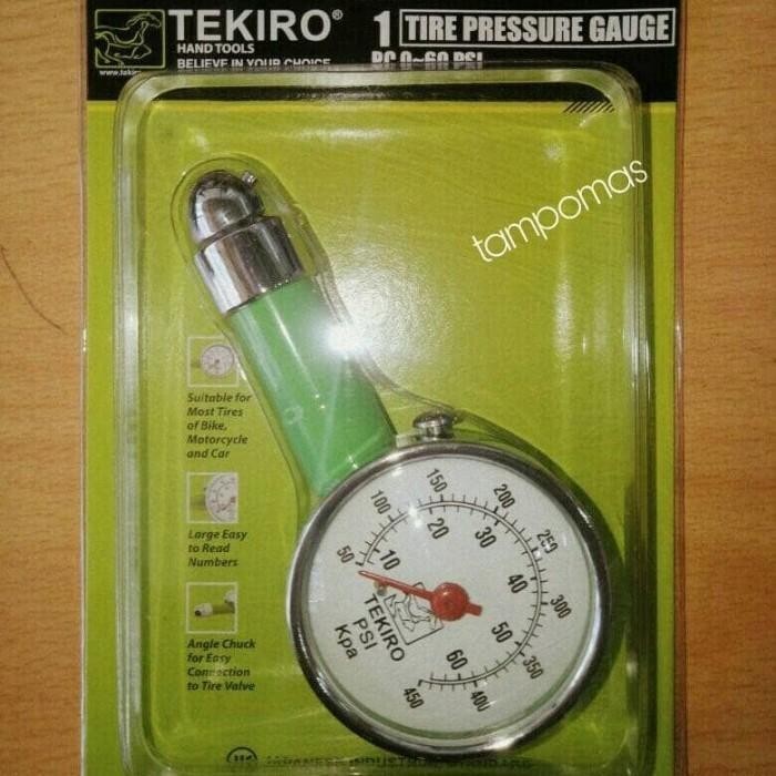 Pengukur Tekanan Ban 0 - 60 Psi Tekiro Alat Ukur Ban
