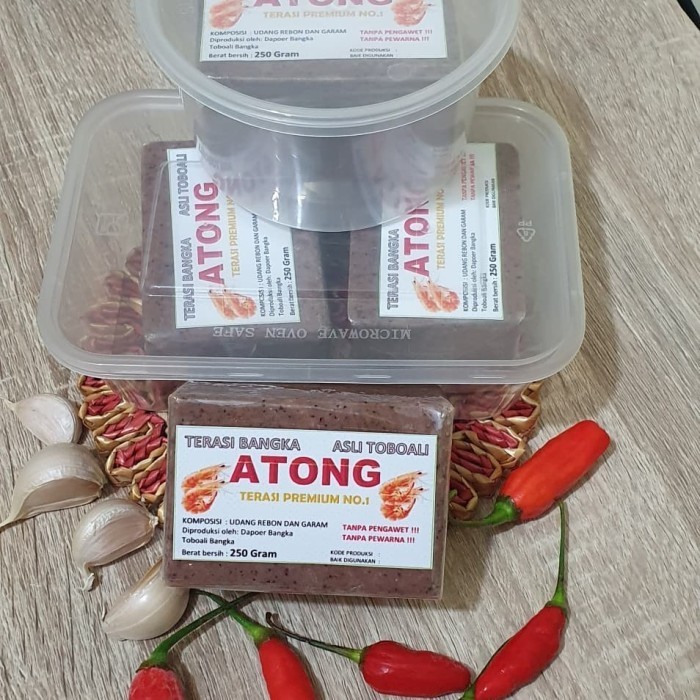 

Terasi Bangka /Belacan Bangka ATONG,Grade A 100% bangka Toboali