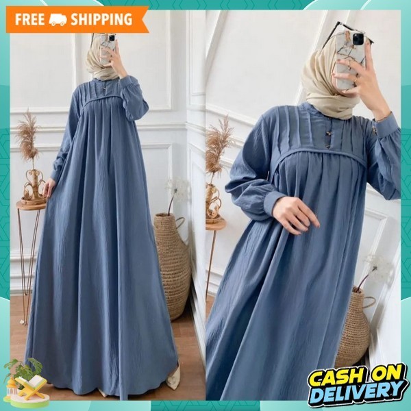 Bsju Gamiss Import Premium Ghamis Hari Raya 2024 Dres Ganis Cwek Sarii Gamus Rsmaja Gamiss Modern Ga