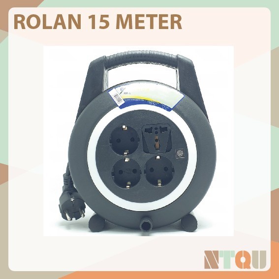 KABEL ROLAN GULUNG COLOKAN LISTRIK KABEL ROL STOP KONTAK 15M LY111