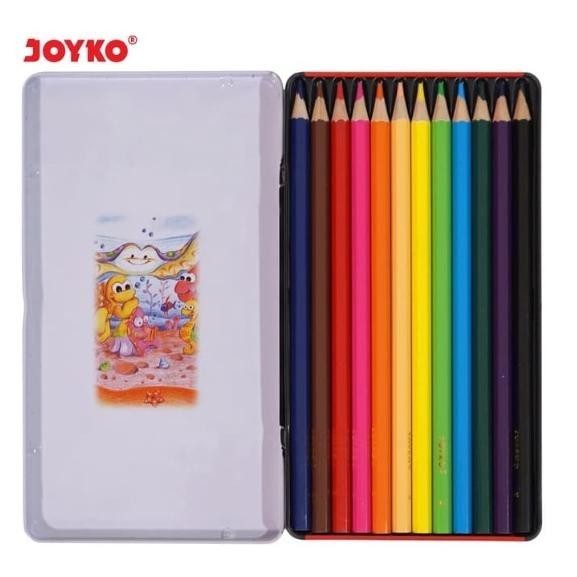 

JOYKO PENSIL WARNA CP 12 TC / 12 WARNA CASE KOTAK COLOUR PENCILS COLOR CP-12TC KALENG SET MURAH