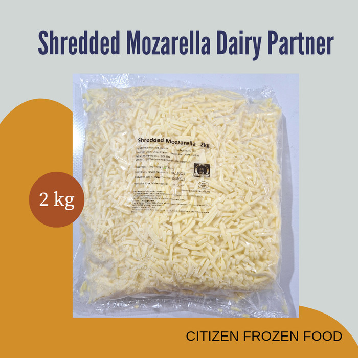

Shredded Mozarella Dairy Partner 2 Kg -fo1