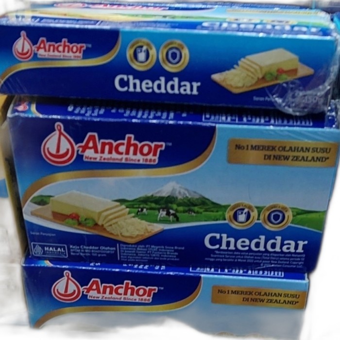 

Keju Anchor Cheddar block 150gr -fo1